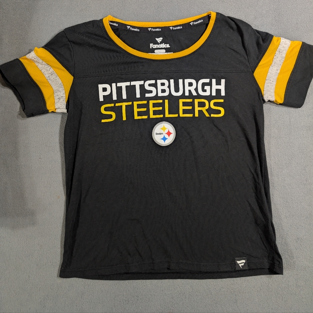 Women's‎ Fanatics XS Pittsburgh Steelers crew neck T-shirt